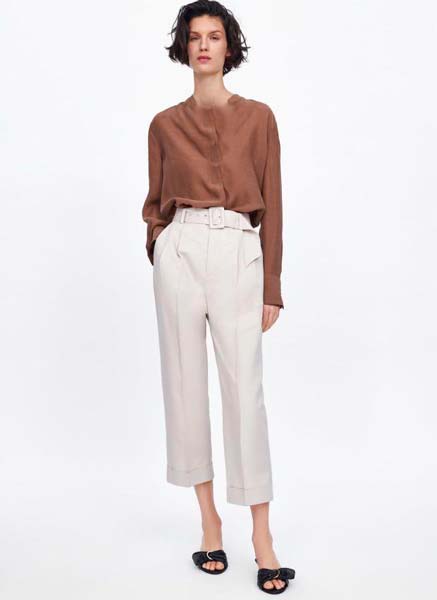 The new model of feminine fabric pas is both used in classic style and office style.
