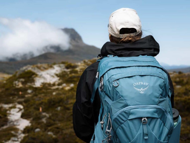Spray hiking backpack. Source: Trackslesstravelled.com website; Photographer: Unknown