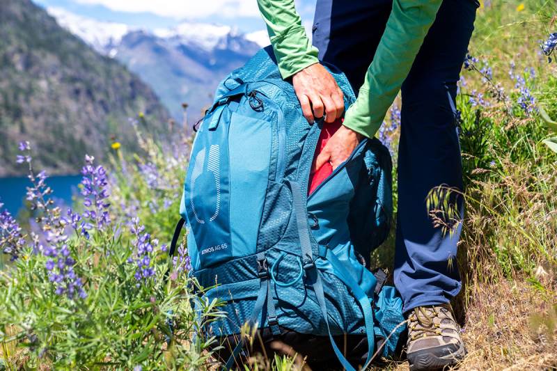 Spray backpack with veilation system. Source: Switchbacktravel.com website; Photographer: Unknown