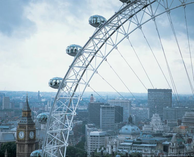 Spectacular scenery from London's eye