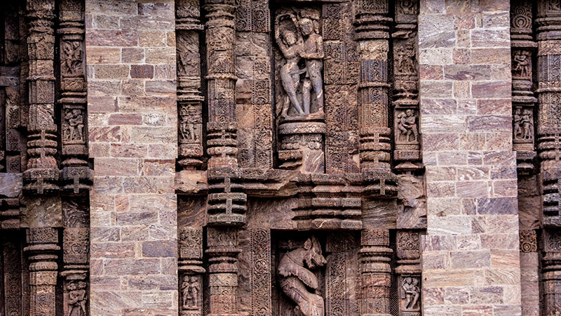 Legends and erotic in the temple of the sun