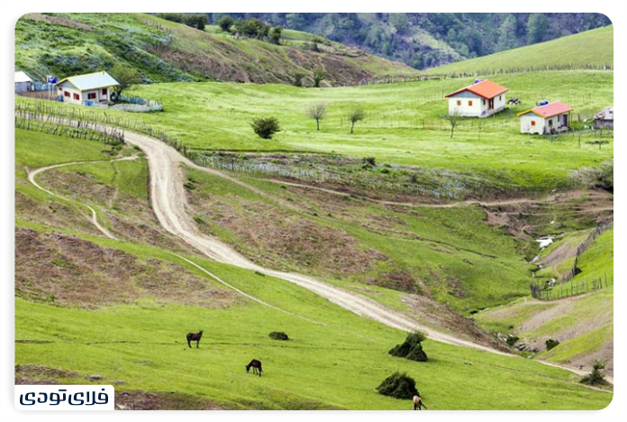 Access routes to the village of Sobatan