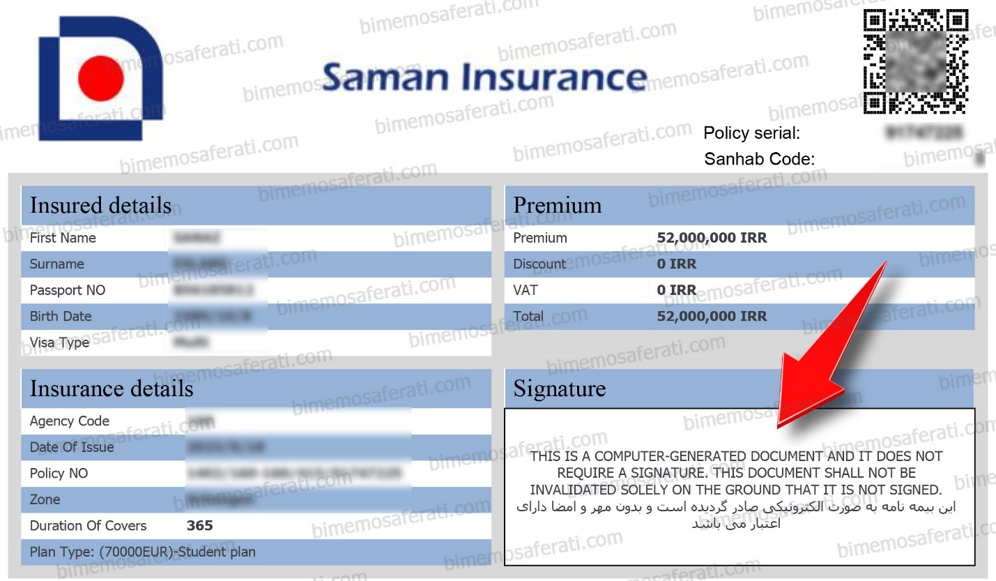 Travel insurance credit