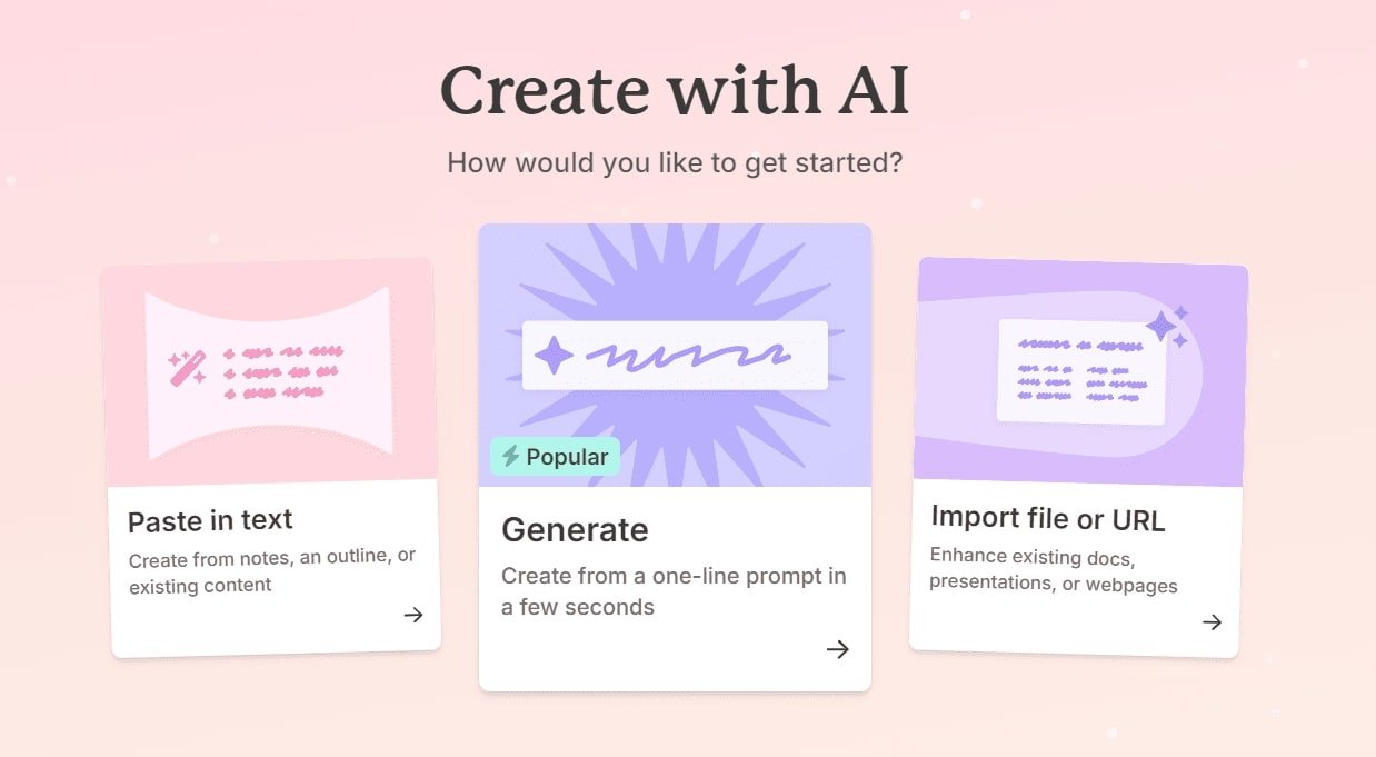 Making Preseation with Gamma AI