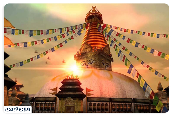 Travel Guide to Nepal The land of the Himalaya Mouains The Temple of Swamabunat