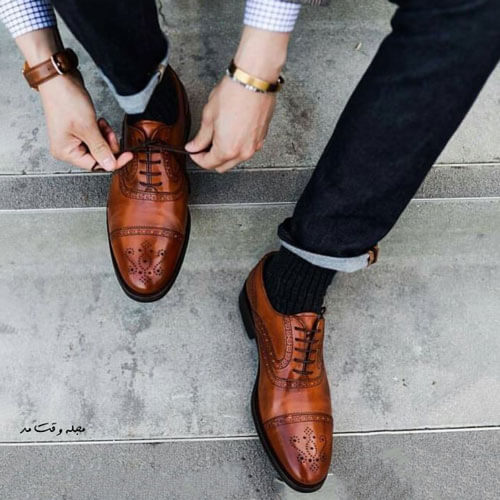 Oxford Men's Shoes Suitable for set with a suit