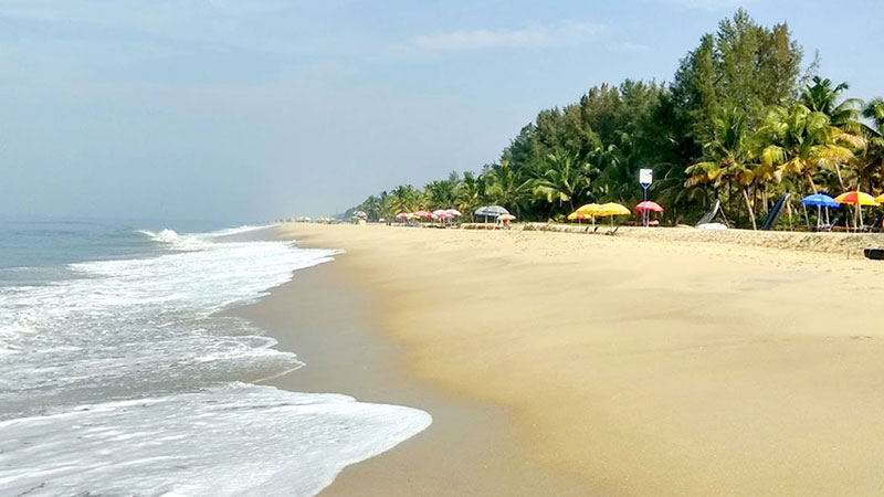 The beaches on a trip to Kerala India