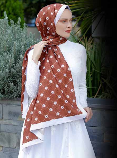 Designer Women's Jacquard Scarf Model