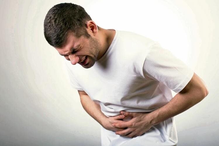 What is the upper stomach pain?
