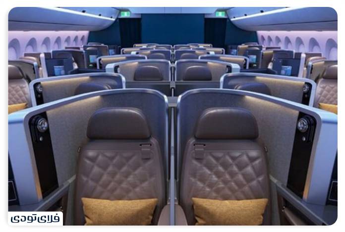 The fro seats of the aircraft