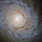 Starry explosion in the spiral galaxy
