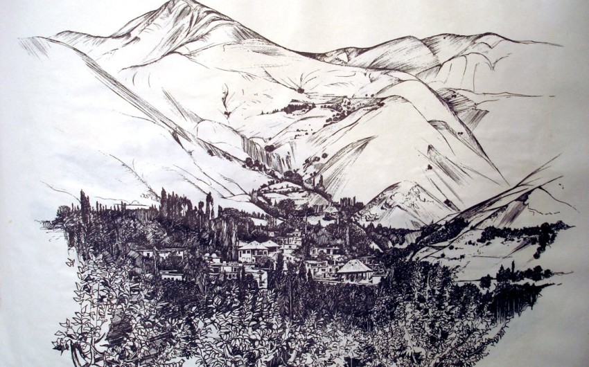 An example of the crocodiles that Houshang Sihoun made of Iranian villages