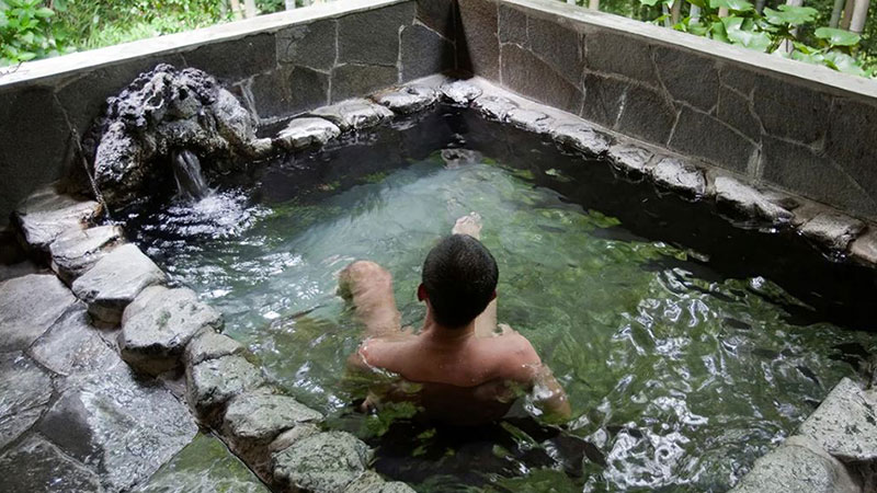 The use of Japanese spa springs