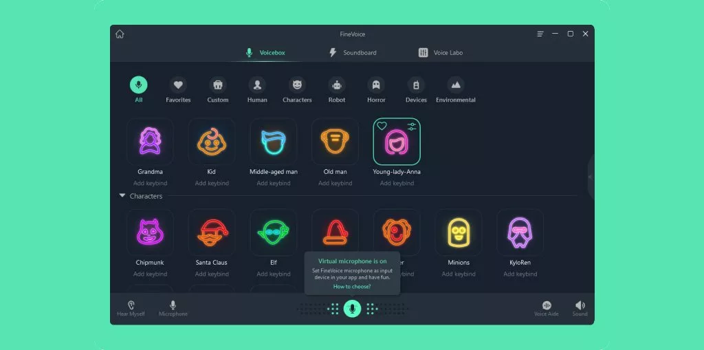 Artificial Ielligence FineShare Voice Change