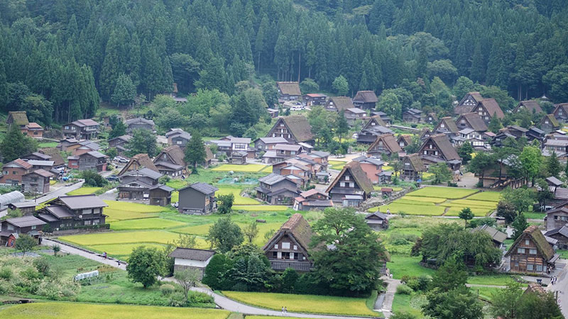 Traditional architecture and Japanese houses in Shimagar