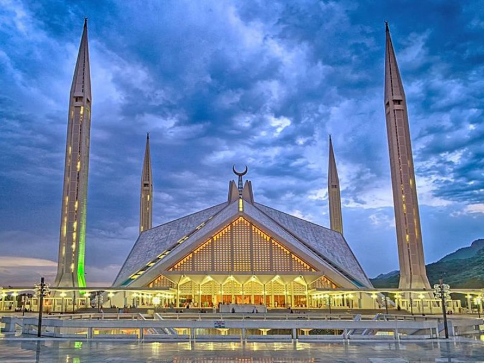 Faisal Mosque in Islamabad, Pakistan