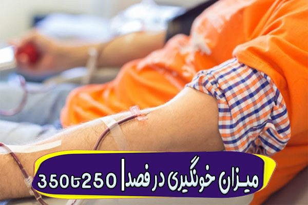 What is the amou of blood in the 100th blood?