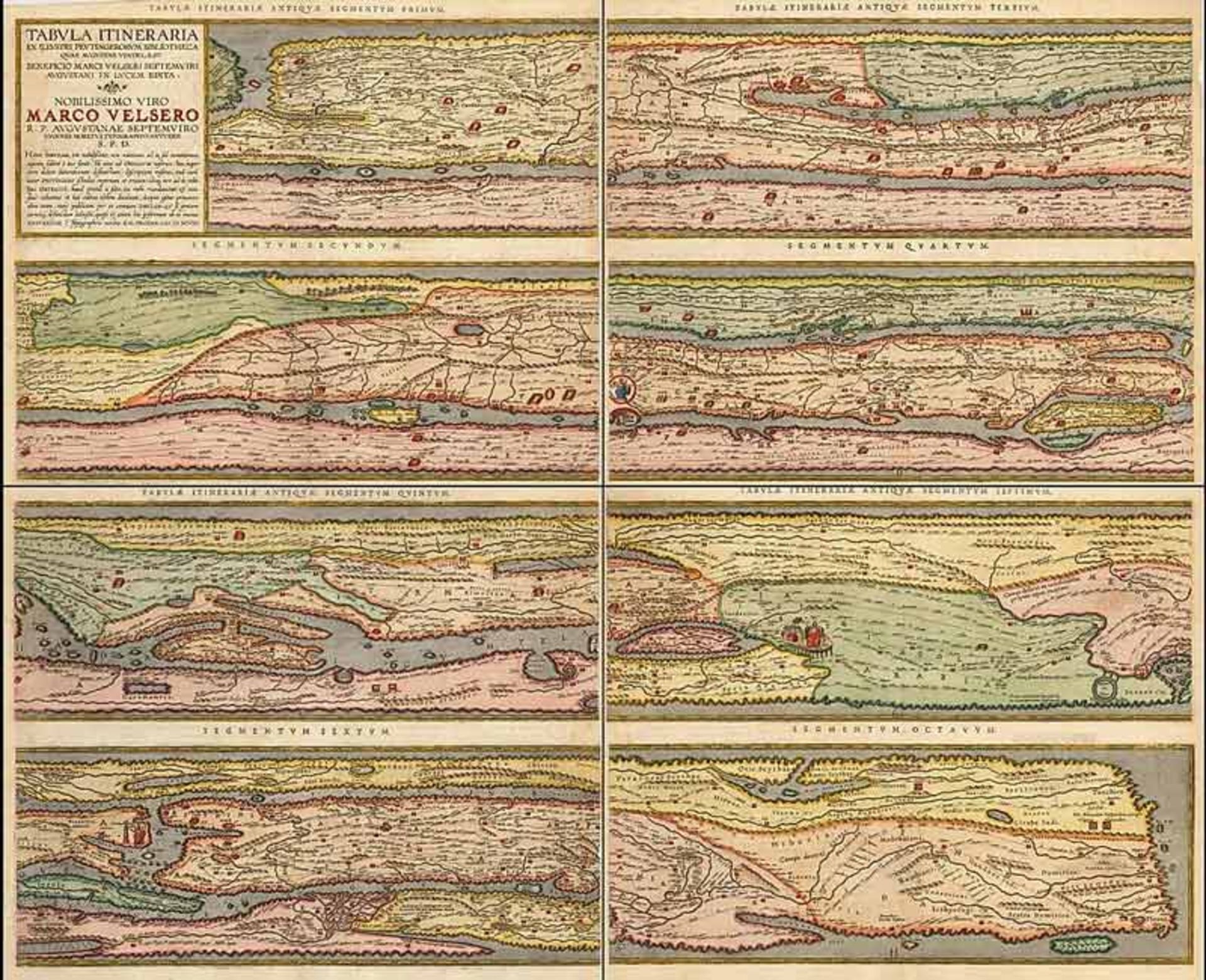 Postal system routes in the Roman Empire