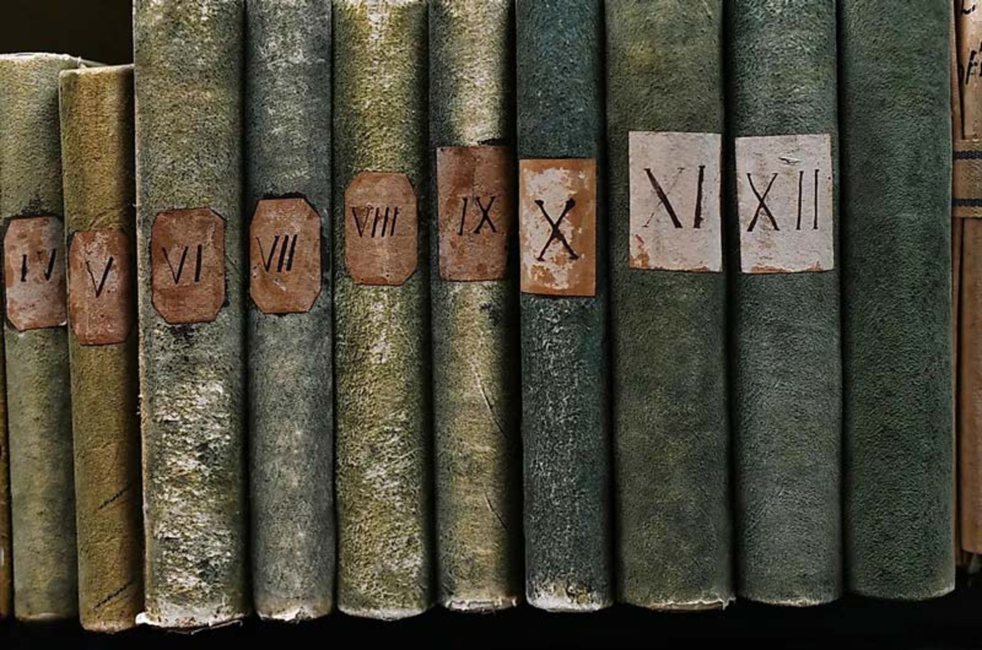 Roman numbers of old books