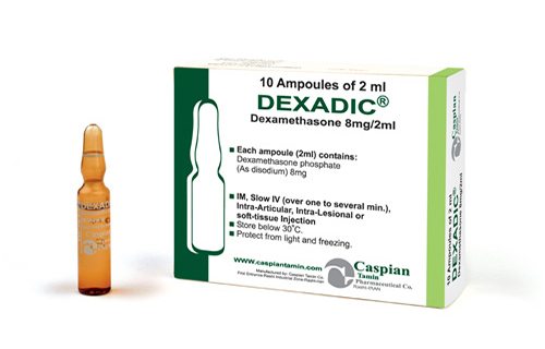 Dxamethasone ampoule for cough
