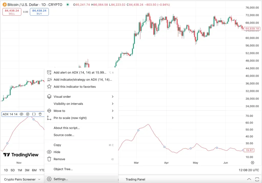 ADX indicator training; How to use the mean directional index in the trading? ADX settings in Trading View