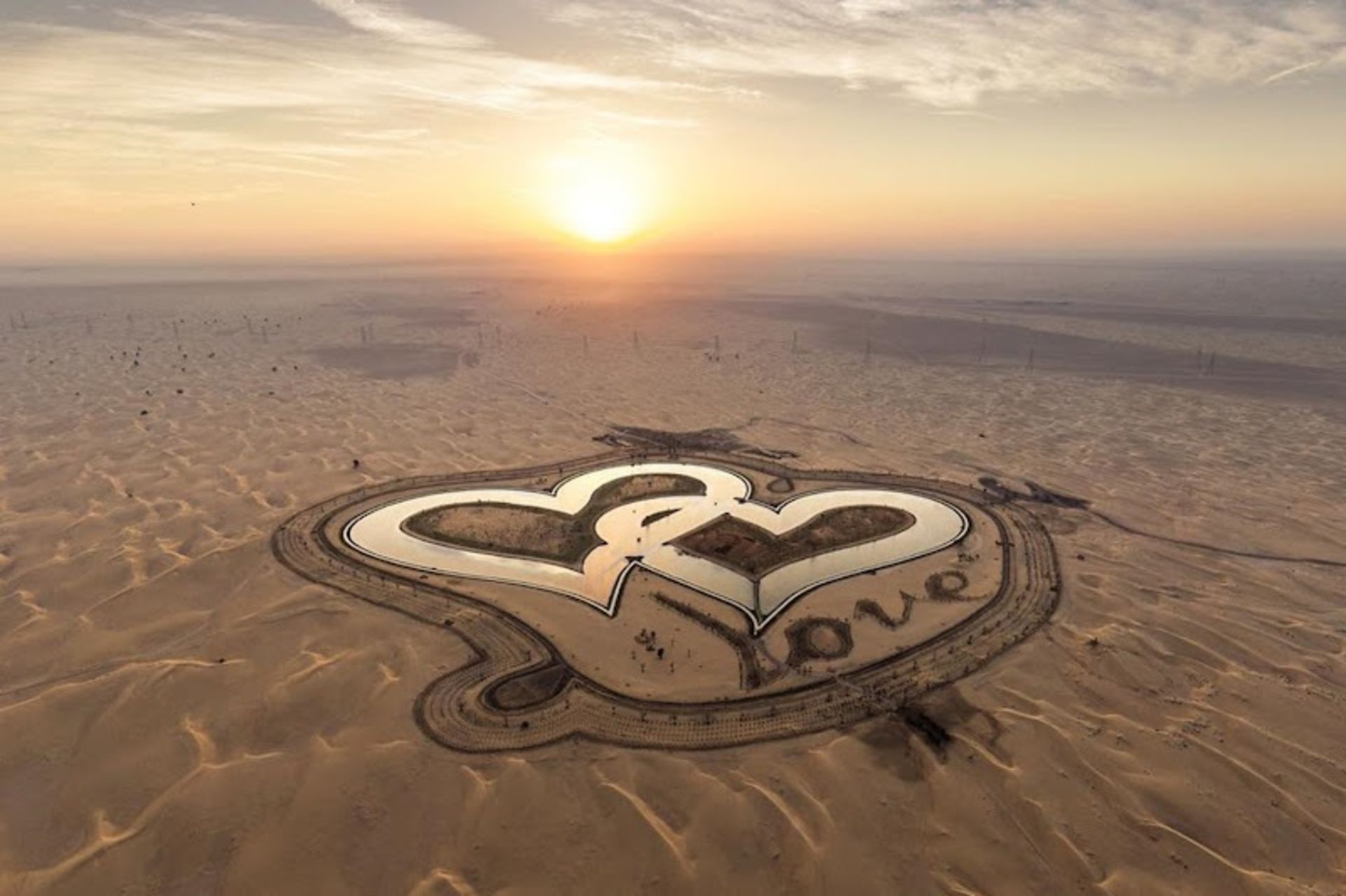 Dubai Lake in the Desert