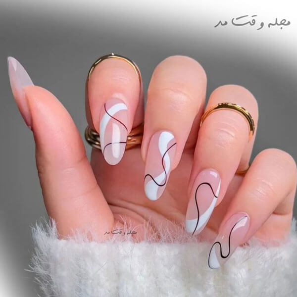 Sample of almond nails