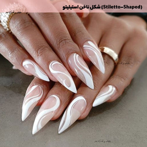 Angled nail form, best form of nail for use in parties and parties