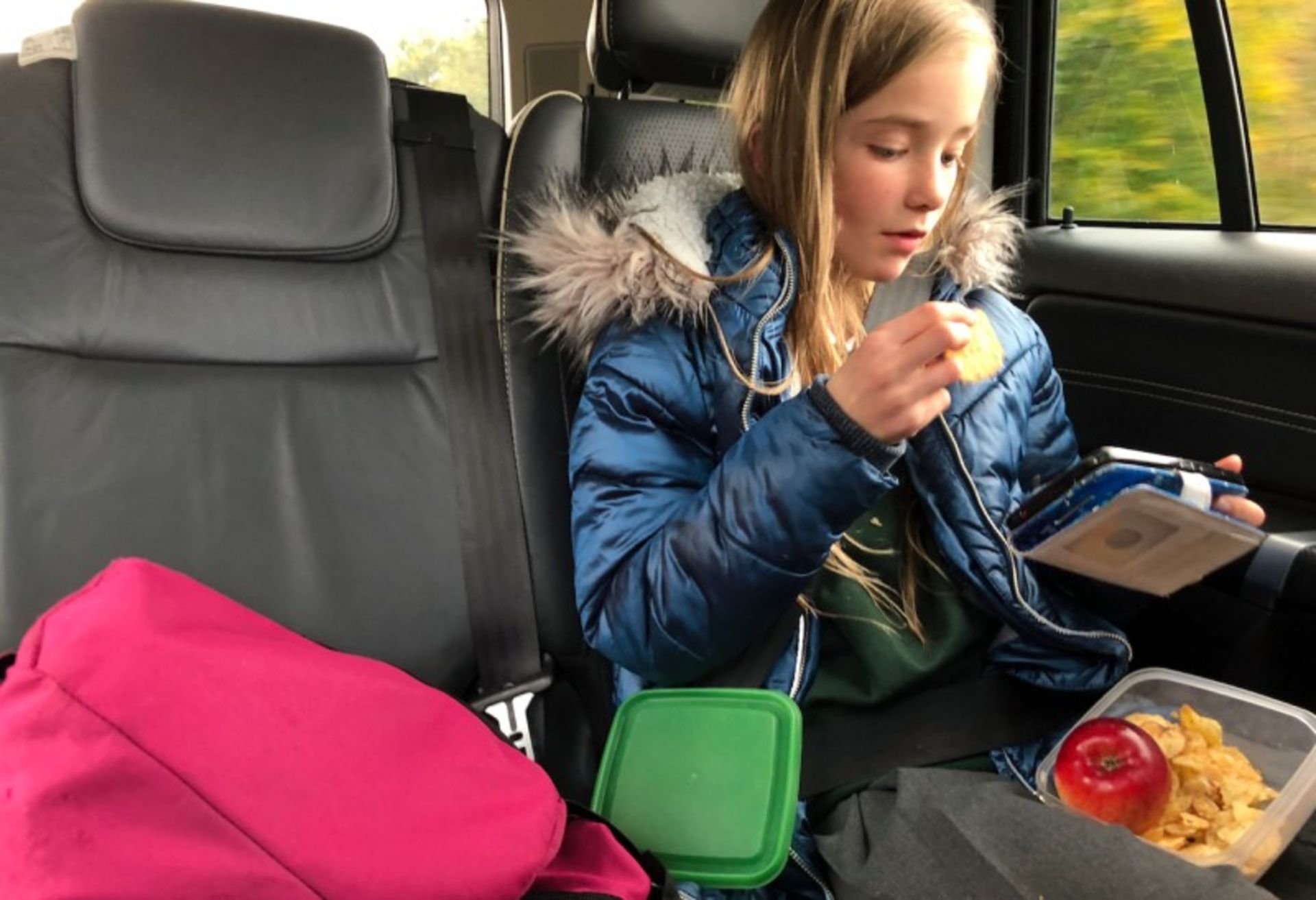 Food on a road trip