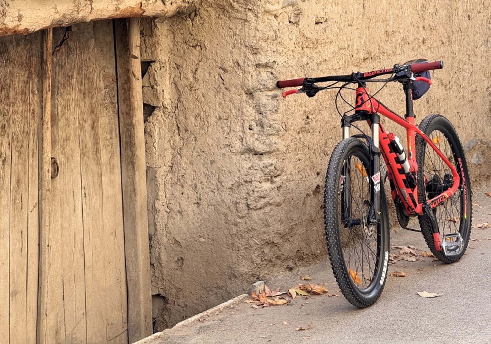 Mouain bike in the village