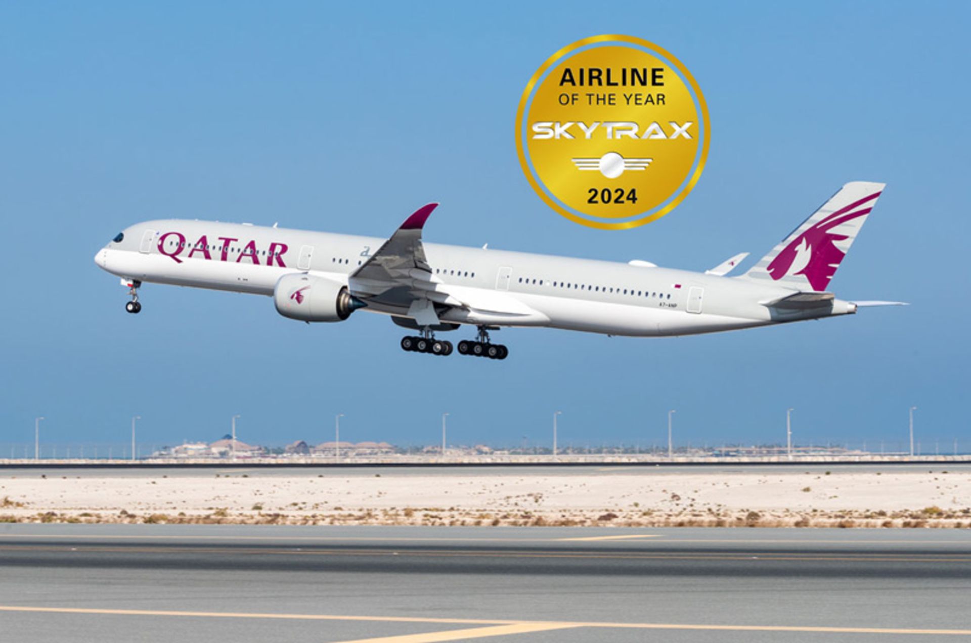 Qatar Airways as the Top Airline; 