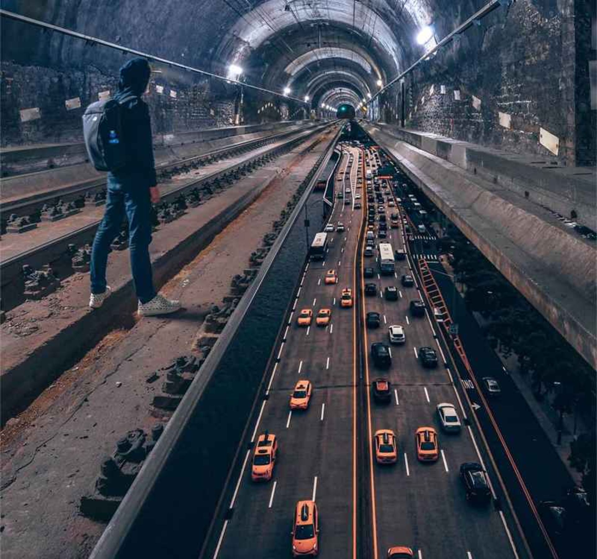 Surreal Photo from Street in the Metro