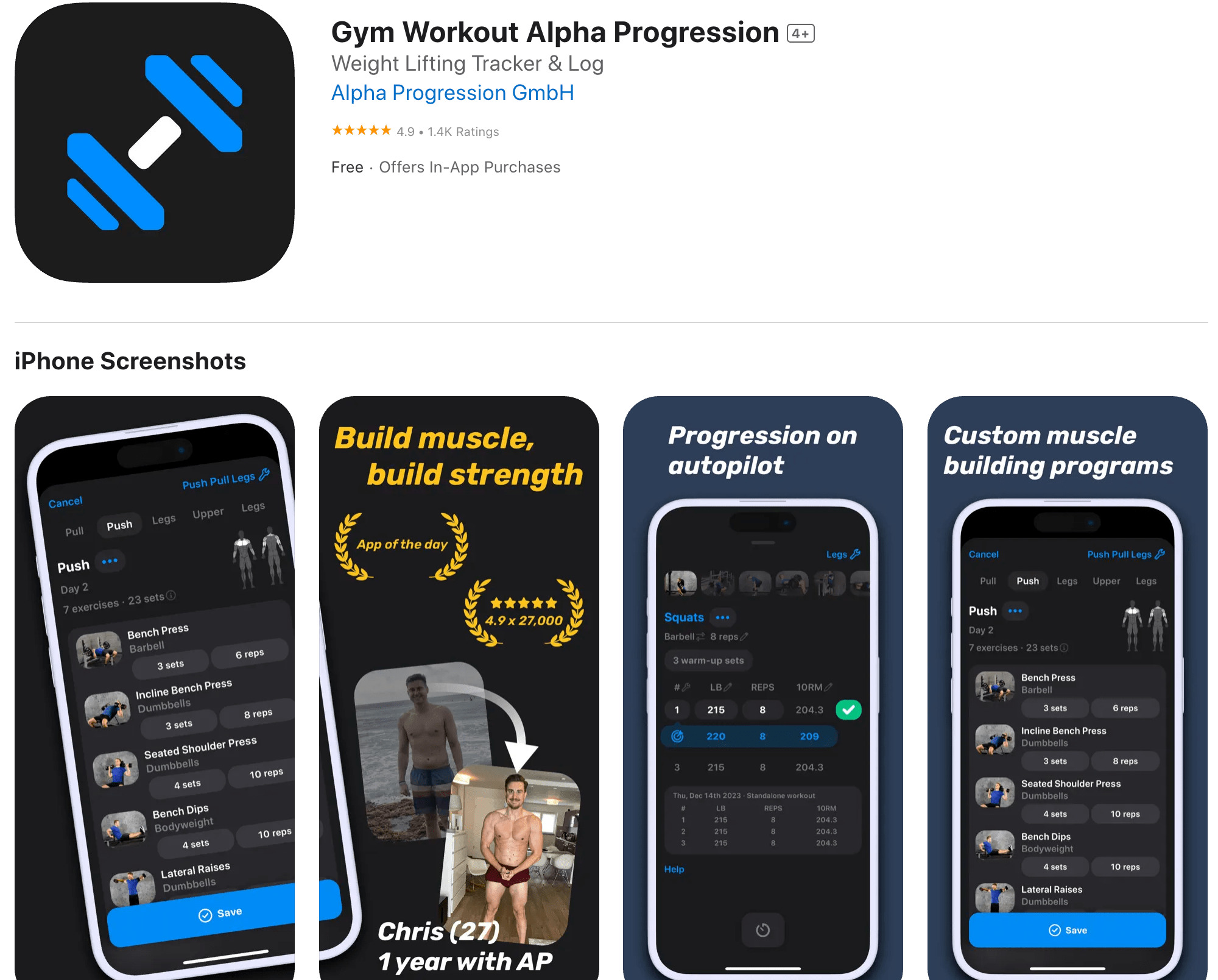 Alpha -Progress Bodybuilding Program 