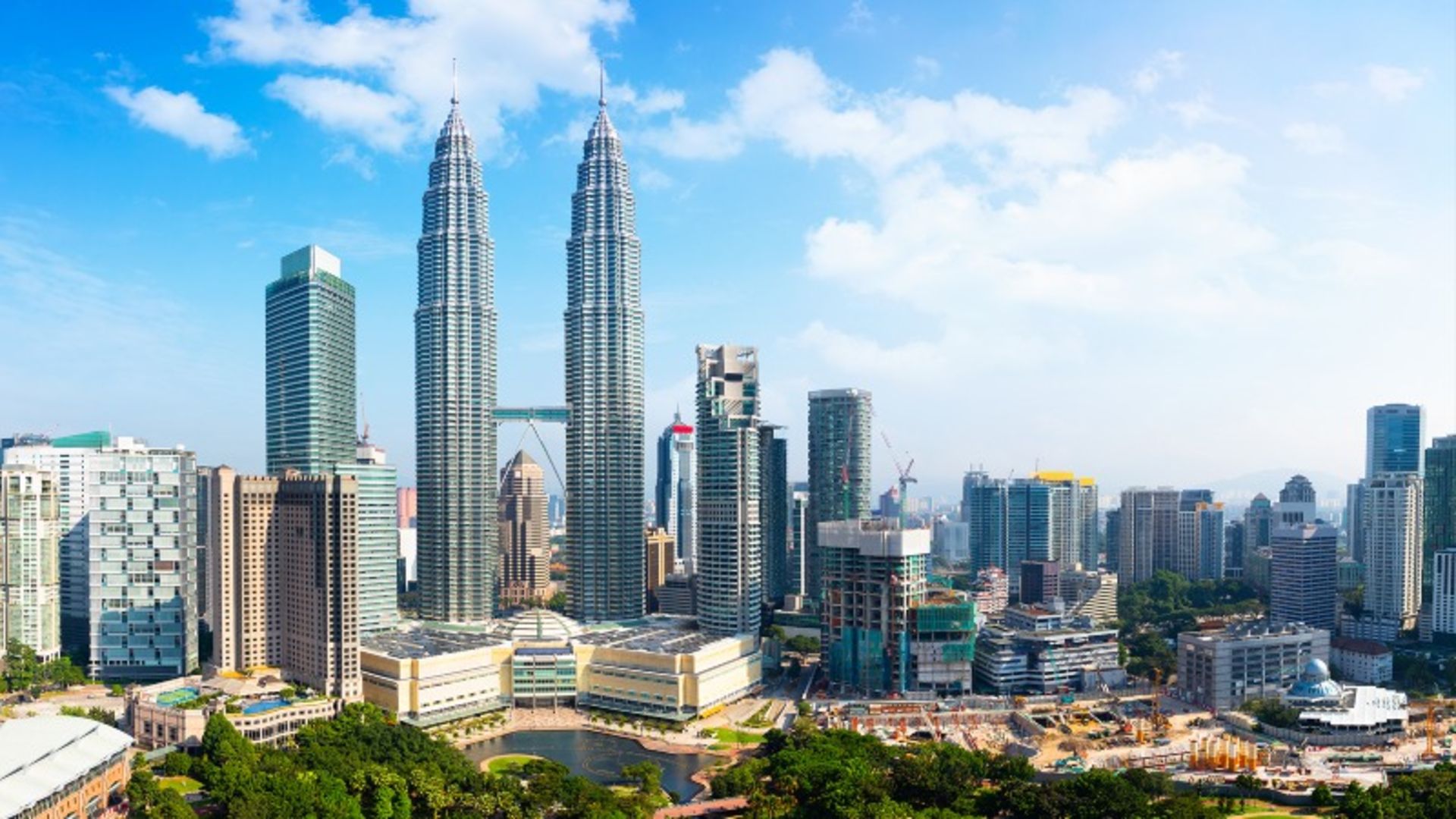 Petronas twin towers in Kuala Lumpur