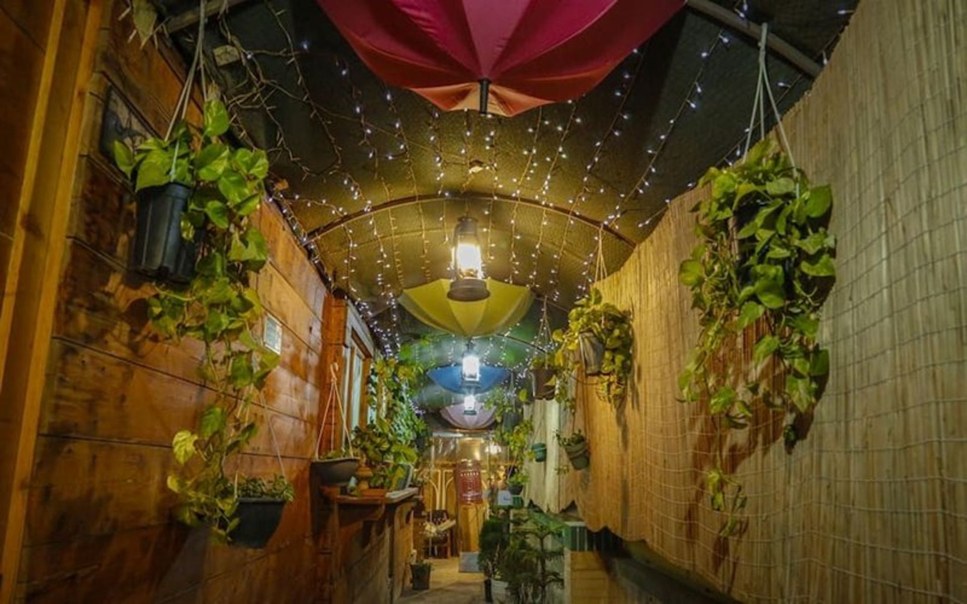 Yazd Umbrella Cafe Decoration
