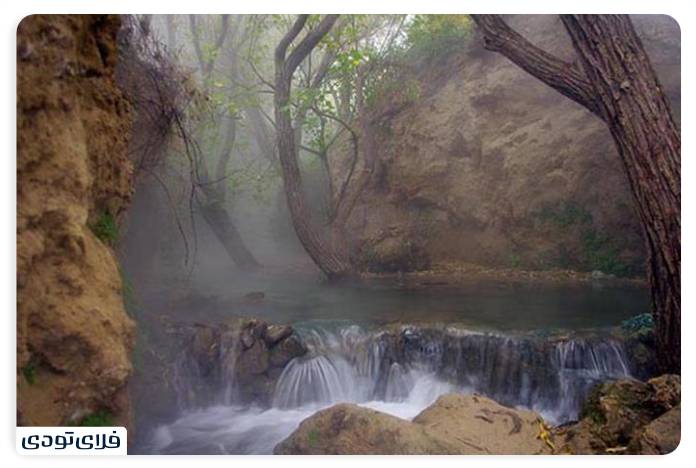 Kalat Naderi spa waterfall