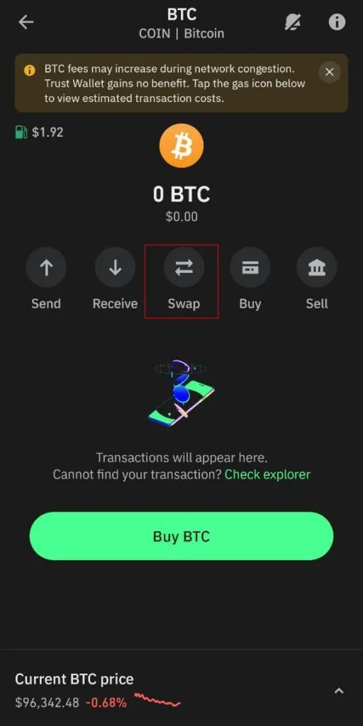 Wap Bitcoin in Trust Volt