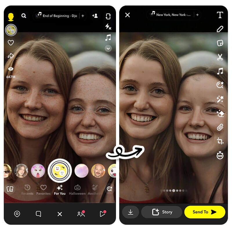 Snapchat's face -to -face artificial ielligence program 