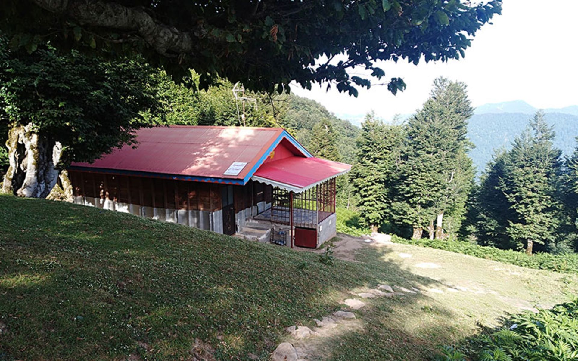 Wooden hut