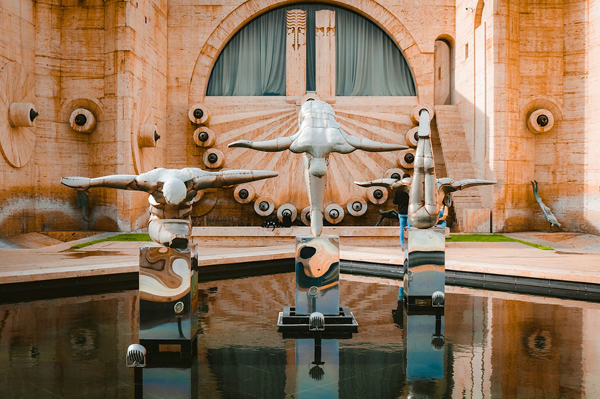 Modern sculptures in Kaskad Yerevan