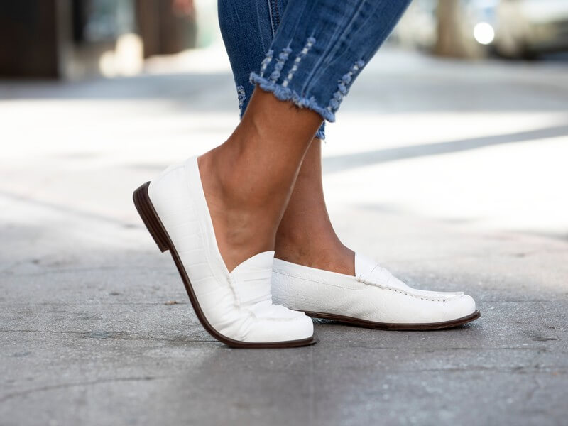 White Women's Leather College