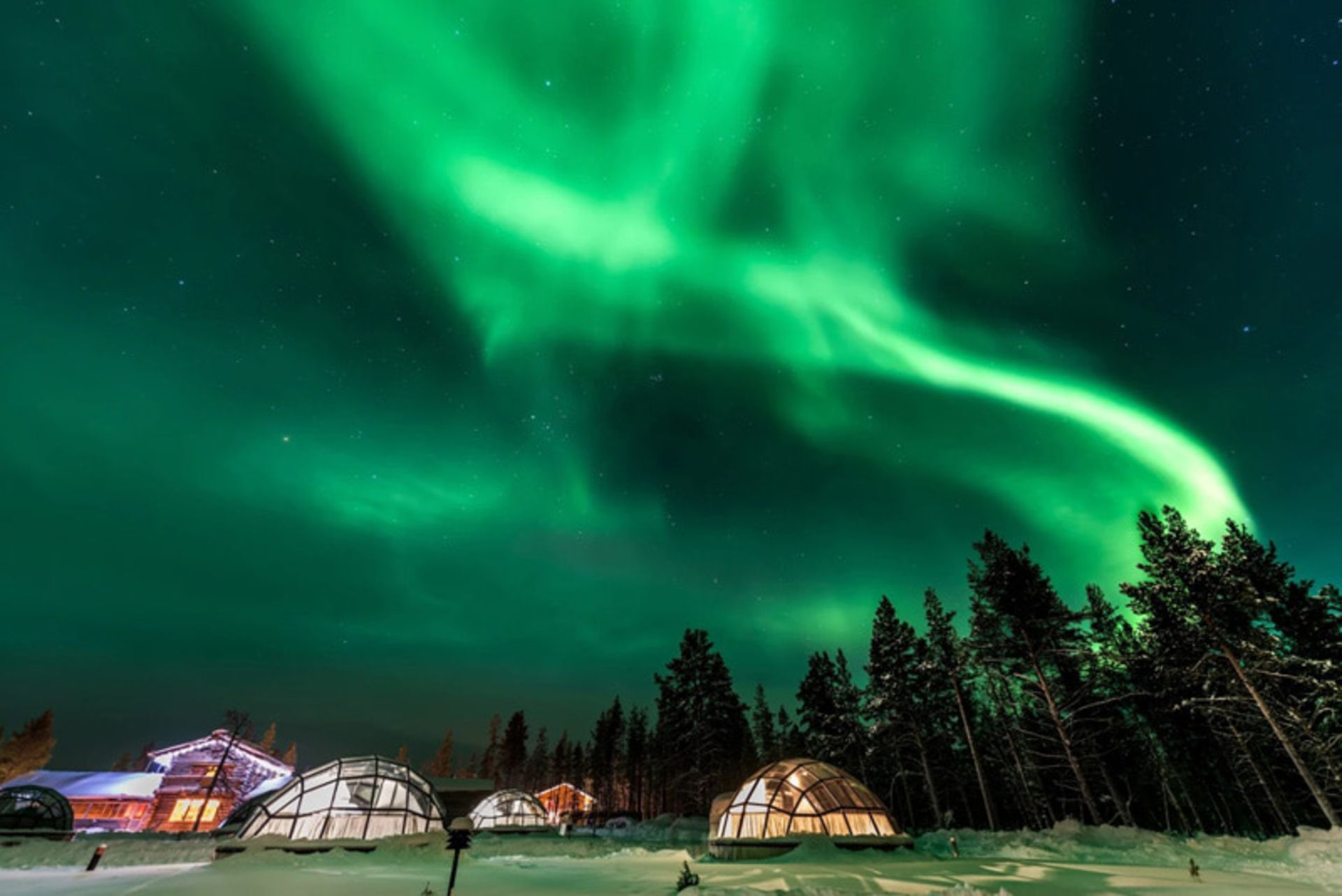 Aurora in the sky of Finland