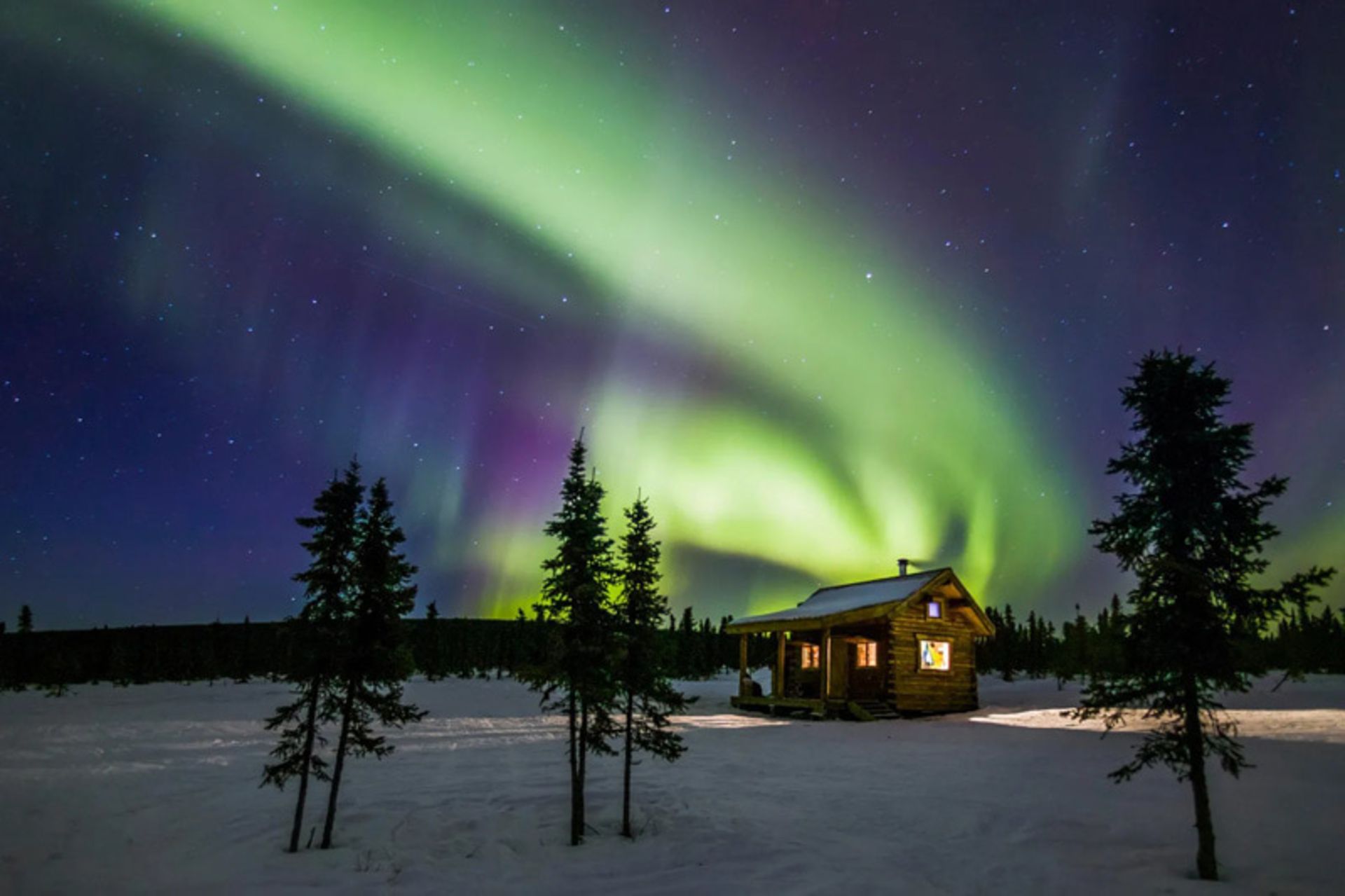Aurora in nature