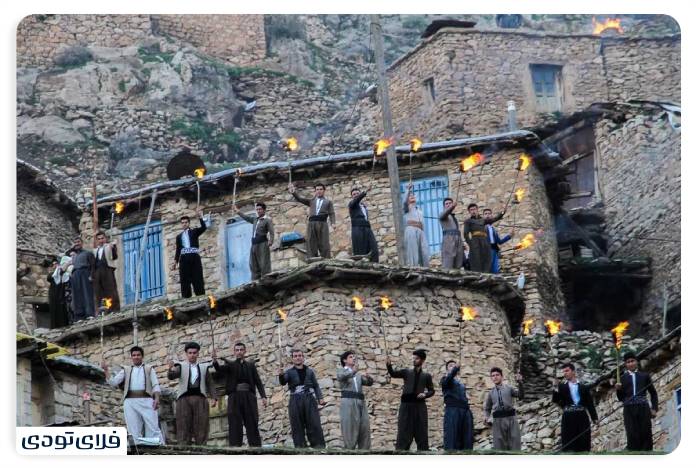 Nowruz celebration in the village of Palangan Kurdistan
