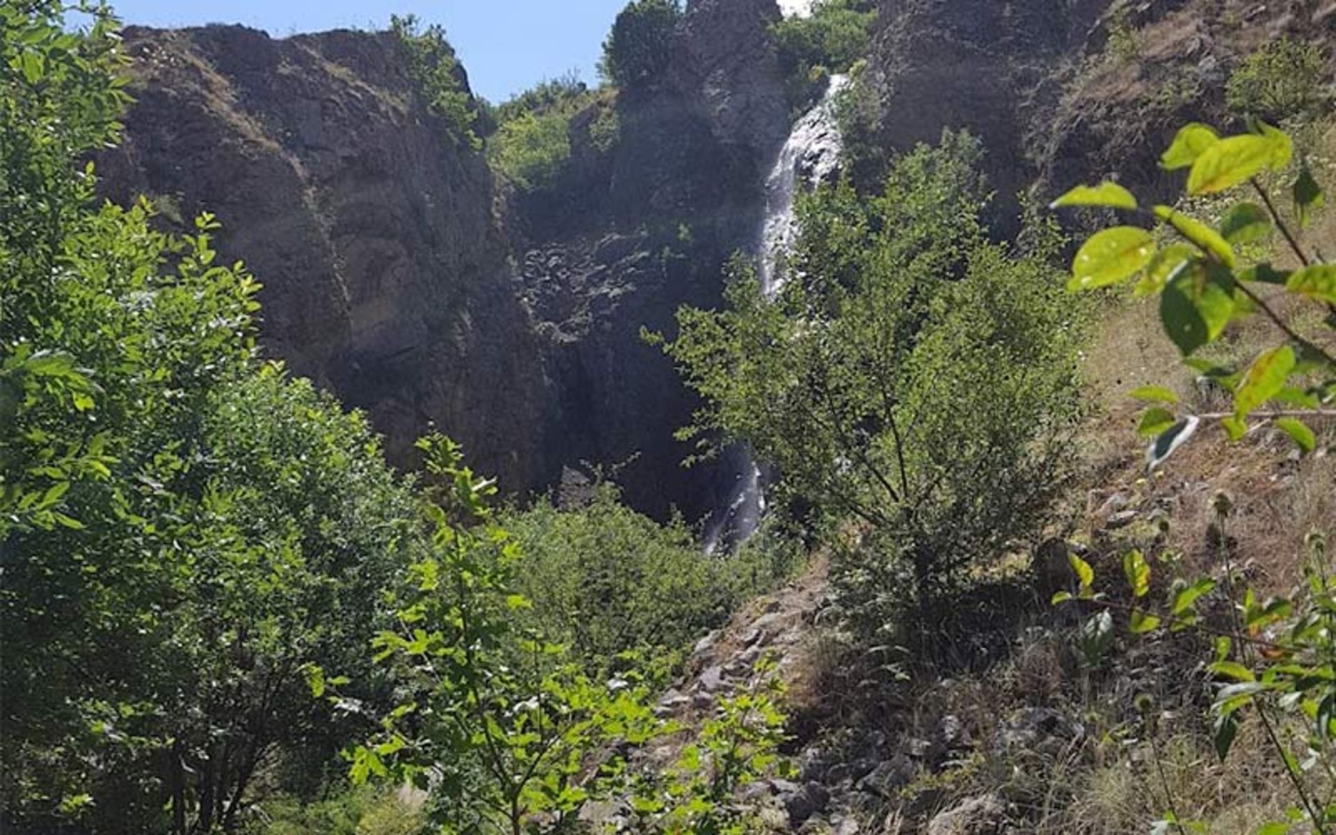 Nature of Akapale Waterfall 