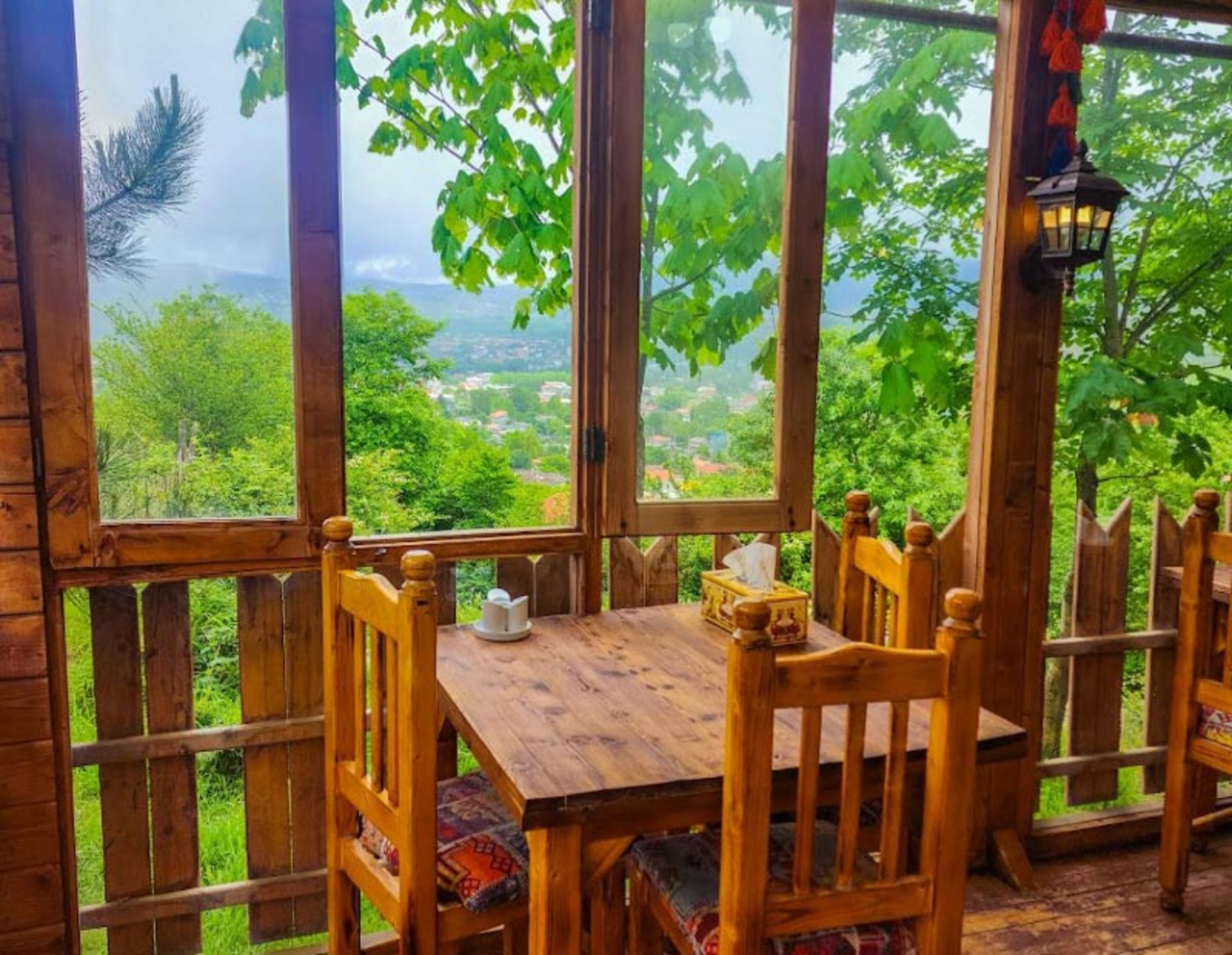 The terrace of Kalardasht Restaura