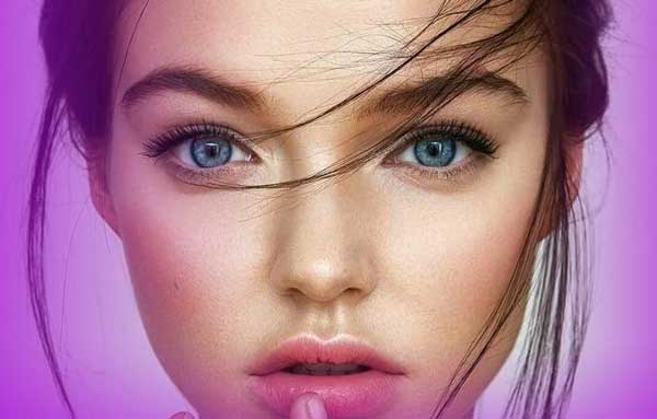 Sport eyebrow model for big eyes