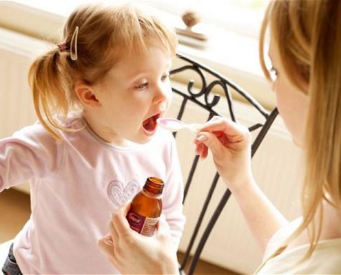 What is the children's zinc sulfate syrup?
