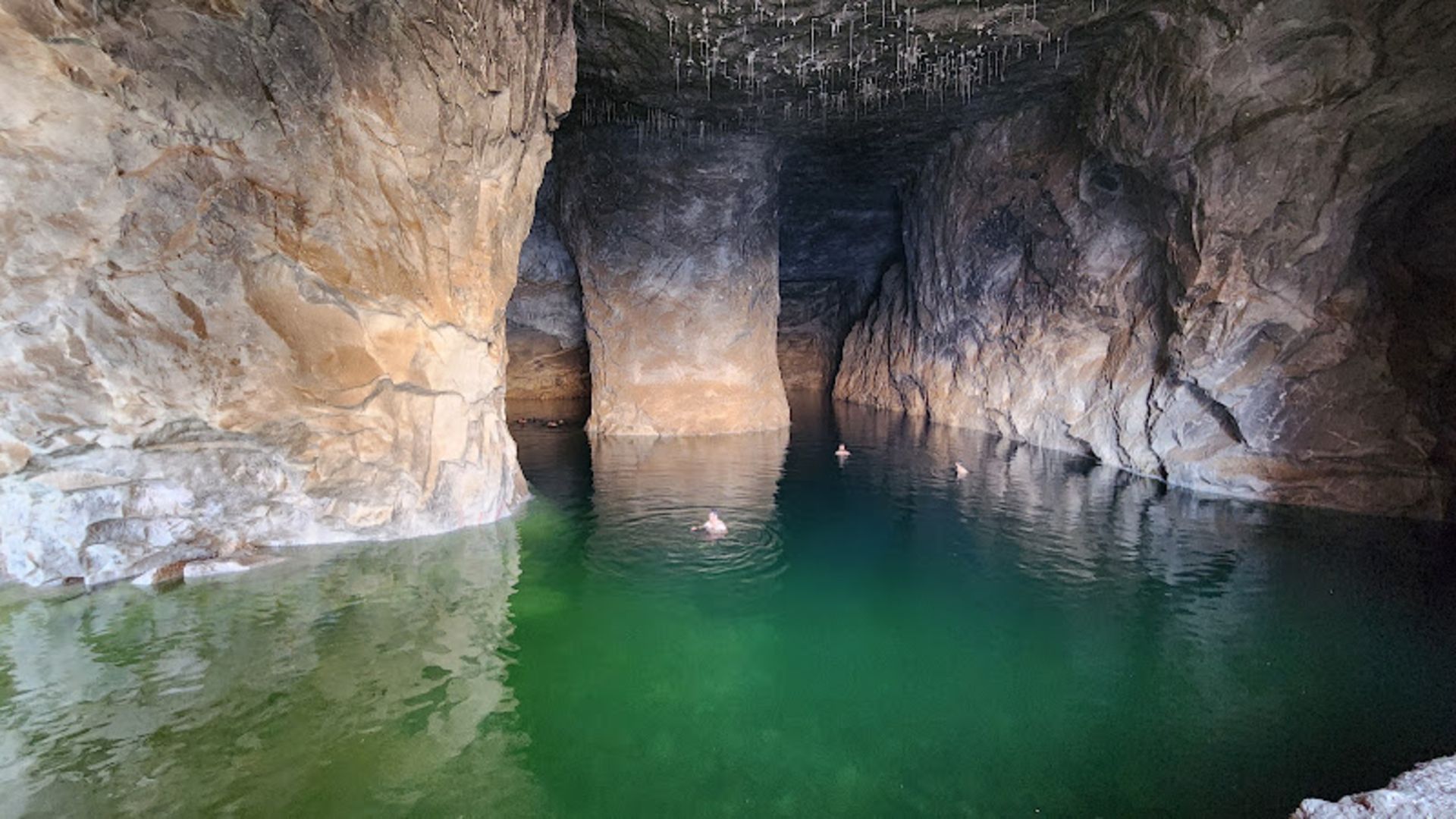 The ierior of the Garmsar Salt Cave