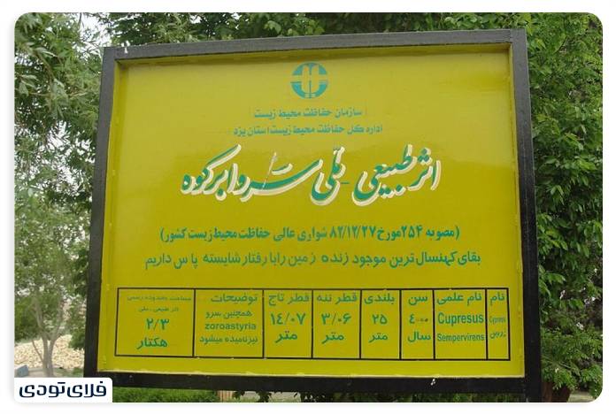 Specifications of Yazd Abarkouh